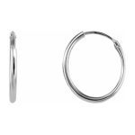 Sterling Silver 16Mm Hoop Earrings