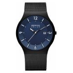 Bering Mens Solar Brushed Black Watch 14440-227