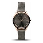 Bering Unisex Ultra Slim Rose Gold & Grey Watch