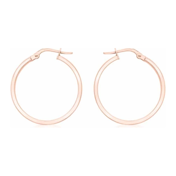 Rose Gold 24mm Creole Earrings