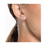 Swarovski Attract Square White Stud Earrings