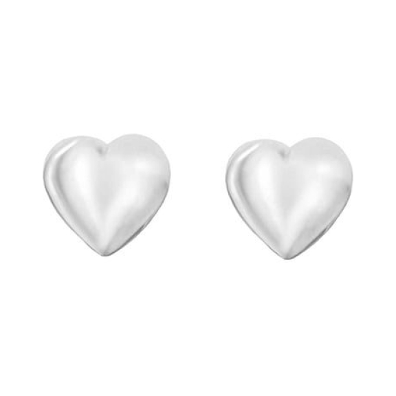 Silver 5mm Heart Kids Stud Earrings 8.55.7879