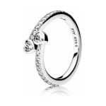 PANDORA Two Sparkling Hearts Ring