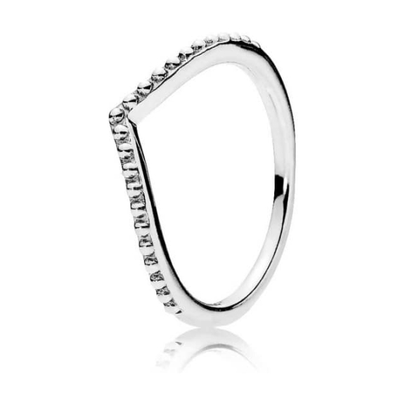 PANDORA Beaded Wishbone Ring