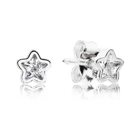 PANDORA Sparkling Star Stud Earrings