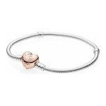 Heart Clasp Snake Chain Bracelet by PANDORA Moments