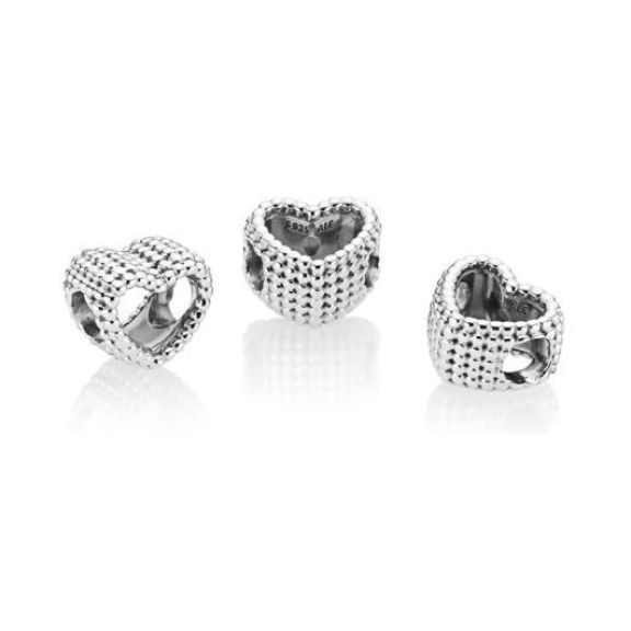 PANDORA Beaded Heart Charm