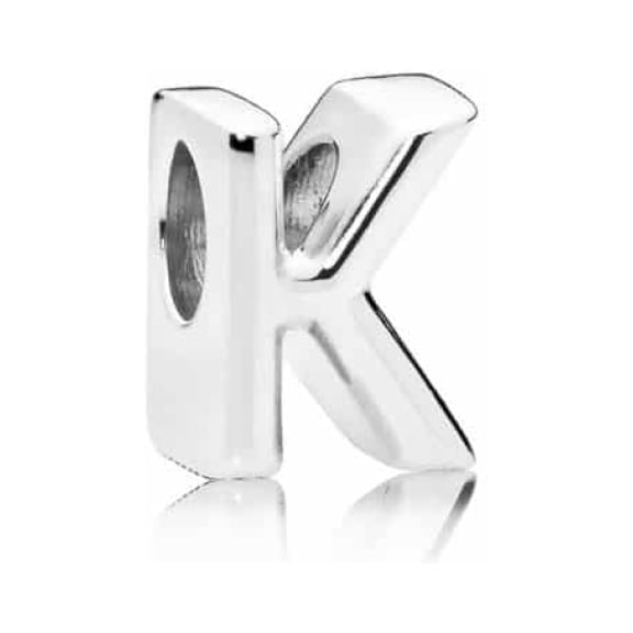 PANDORA Letter K Alphabet Charm