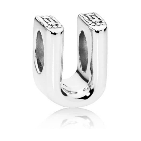 PANDORA Letter U Alphabet Charm