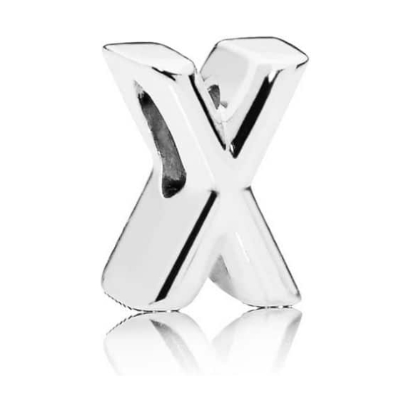 PANDORA Letter X Alphabet Charm