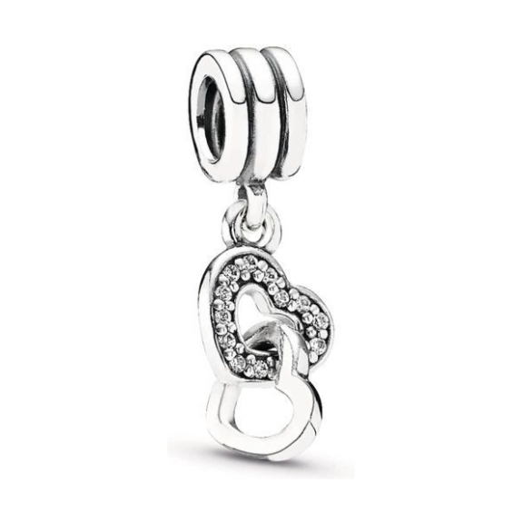 PANDORA Interlocking Heart Dangle Charm