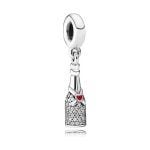 PANDORA Sparkling Wine Bottle Dangle Charm