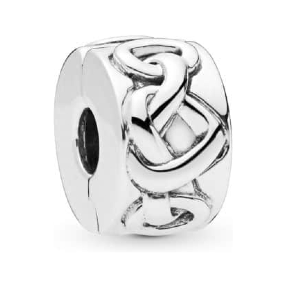 Pandora Knotted Hearts Clip Charm