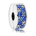 Pandora Blue Pave Clip Charm