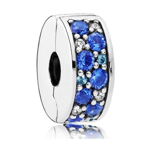 Pandora Blue Pave Clip Charm