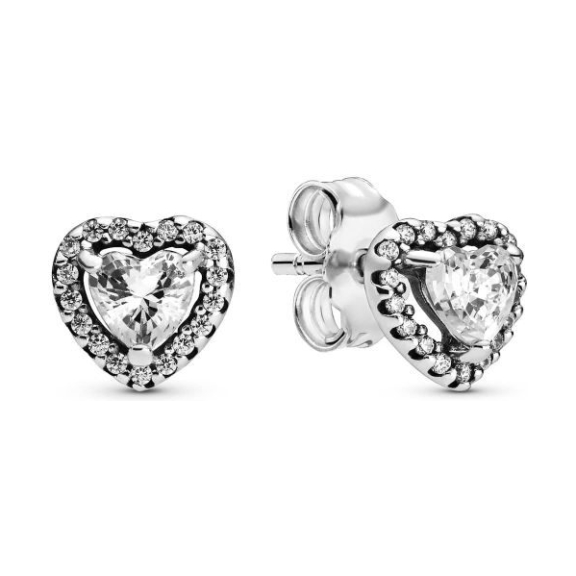 PANDORA Elevated Heart Stud Earrings