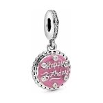 PANDORA Pink Birthday Cake Dangle Charm