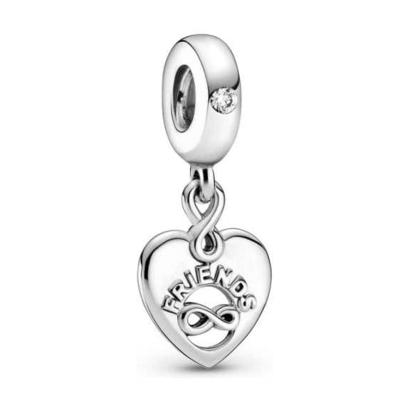 PANDORA Friends Forever Heart Dangle Charm