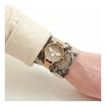 Olivia Burton Ladies Lucky Bee Grey Dial Watch