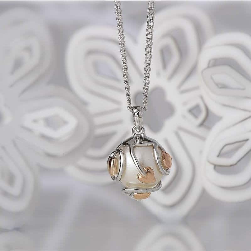 Clogau Tree of Life Caged Pearl Pendant 3STOLCPP | David Christopher