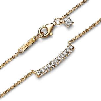 362635C01 Pandora Timeless Pave bar Collier Necklace close up features