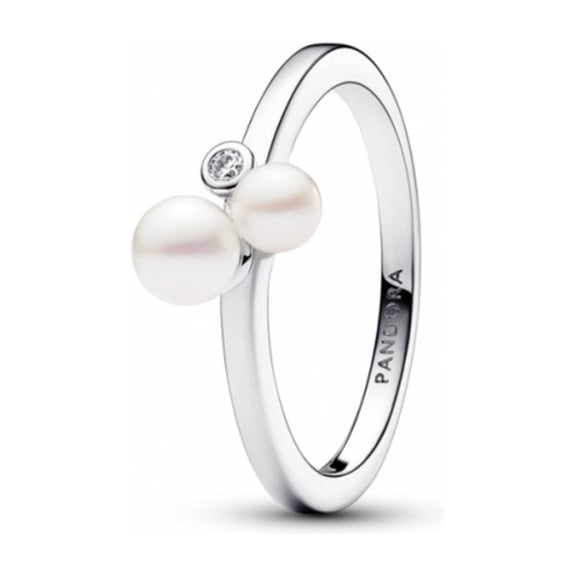 pandora duo treated freshwater cultured pearls ring p10271 24329 medium