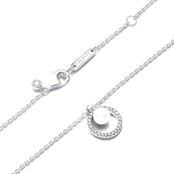 393165C01 45 Pandora Pearl Pave Collier necklace Cubic zirconia