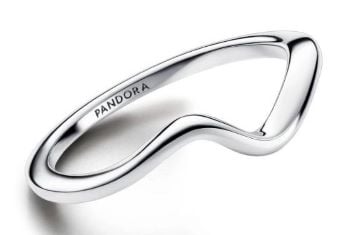 193095C00 Pandora polished Wave ring sterling silver