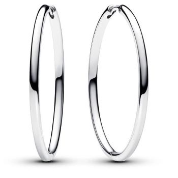 293336C00 Pandora 40mm Charm Hoop earrings sterling silver