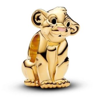 Pandora Disney The Lion King Simba charm 14ct yellow gold plated