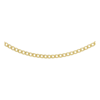 9ct Yellow Gold Curb Chain 51cm