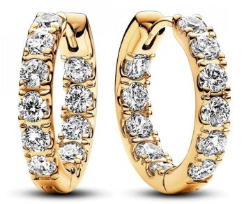 263002C01 Pandora Sparkling Row Eternity Hoop Earrings