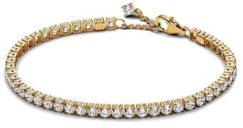 561469C01 Pandora sparkling tennis bracelet 14ct yellwo gold plating Pandora Timeless