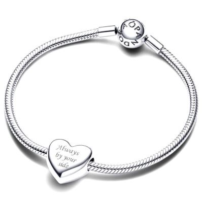 793440C00 Pandora Be Love Engravable Heart Charm silver