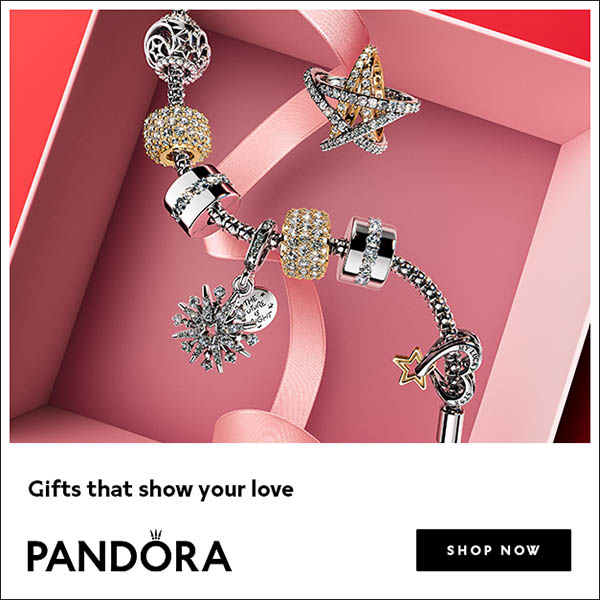 Pandora Charms Holiday Gift Banner