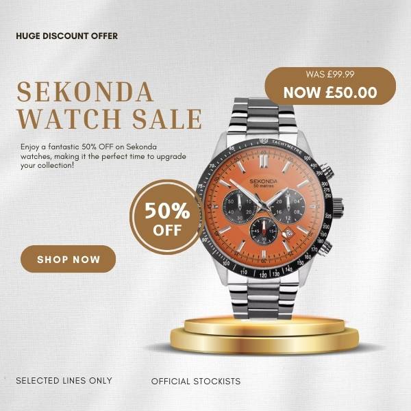 Sekonda watch sale 50% off